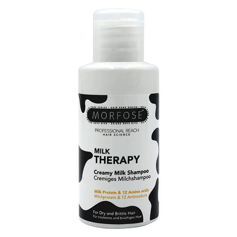 Morfose Milk Therapy Creamy Milk Shampoo - Deep Nourishment for Dry & Brittle Hair 50 ml ( Travel Size )